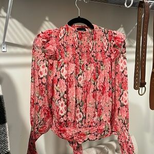 Bardot smock blouse top